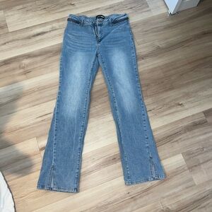 Fashion Nova Sky Blue Flare Jeans